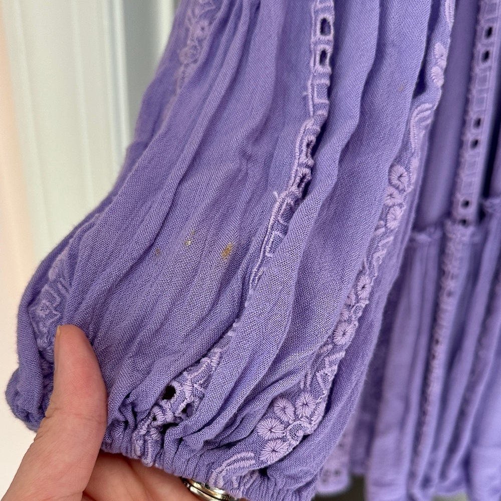 Free People Purple Tunic Top - Picture 2 of 6